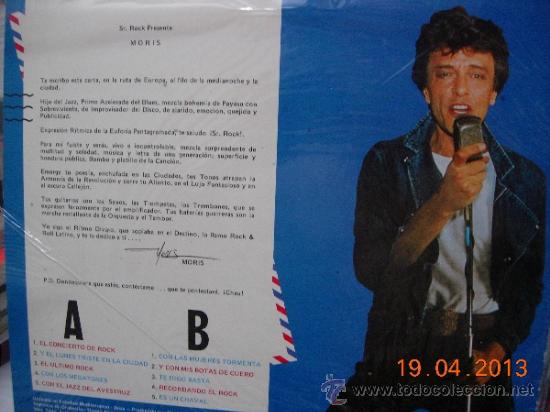Discos de vinilo: Moris LP Se&ntilde;or rock presente - Foto 2
