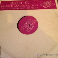 Discos de vinilo: MAXI-SINGLE 12 PULGADAS. 'BEHOLD MALFUNCTION', DE ARIEL G. . Lote 36841792