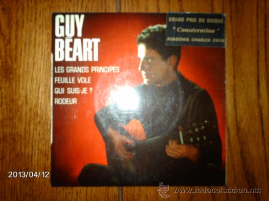 Discos de vinilo: guy beart  -  les grands principes  + 3 - Foto 1