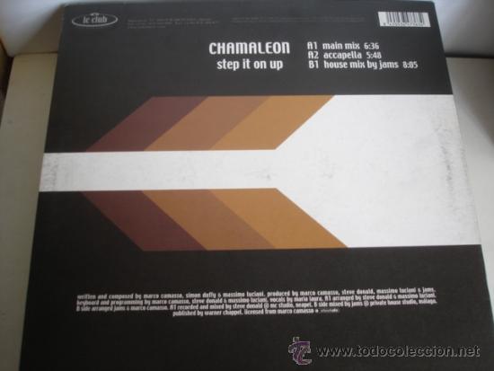 Discos de vinilo: CHAMALEON  STEP IT ON UP  maxi - Foto 2