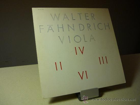 Discos de vinilo: WALTER FAHNDRICH Viola Vinilo lp - Foto 1