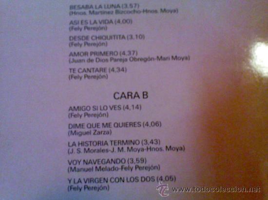 Discos de vinilo: MARIA DEL MONTE .BESOS DE LUNA. - Foto 2