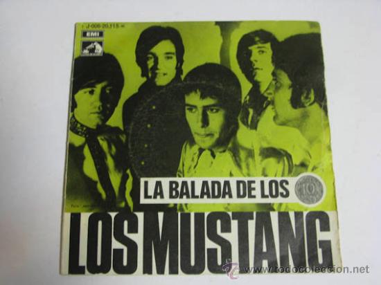 Discos de vinilo: Single LOS MUSTANG, La balada de los centimos - Foto 1