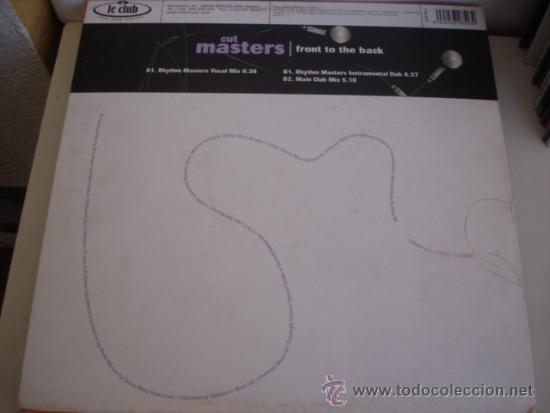 Discos de vinilo: CUT MASTERS   FRONT TO THE BACK - Foto 2