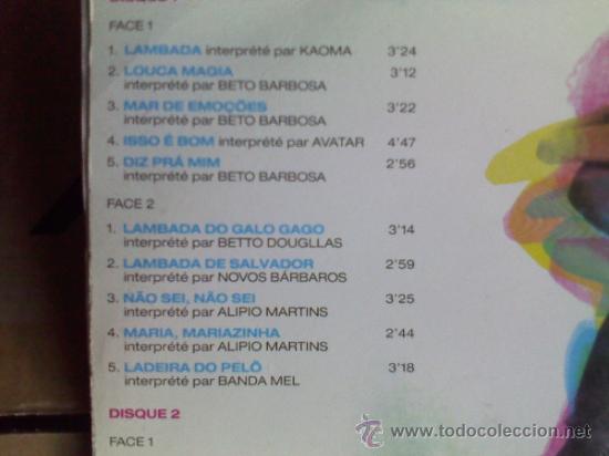 Discos de vinilo: LAMBADA. KAOMA.  CONTIENE DOS LPS. - Foto 3