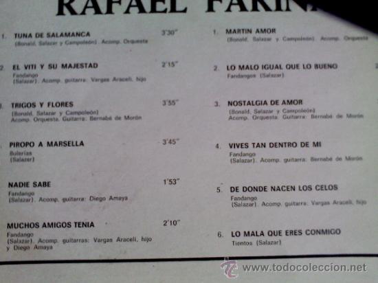 Discos de vinilo: RAFAEL FARINA. - Foto 2