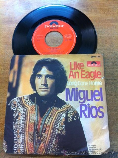 Discos de vinilo: MIGUEL RIOS. LIKE AN EAGLE. single alem&aacute;n - Foto 2