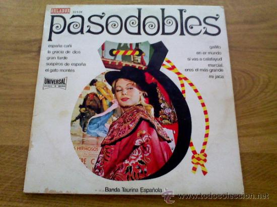 Disques de vinyle: PASODOBLES.EL GATO MONTES.( P. MARQUINA.)