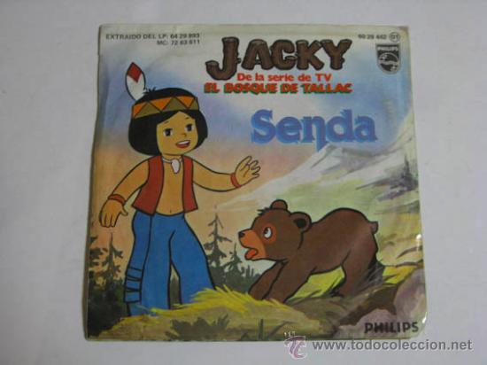 Discos de vinilo: Single de la s&eacute;rie JACKY del bosque de tallac. - Foto 1