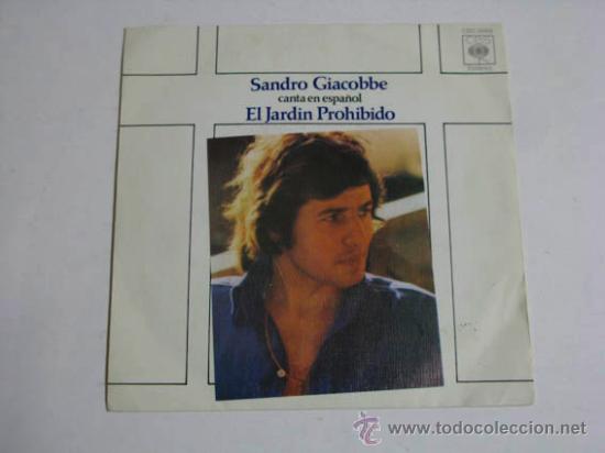 Discos de vinilo: Single SANDRO GIACOBBE, El jard&iacute;n prohibido. - Foto 1