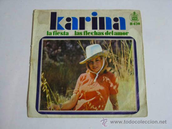 Discos de vinilo: Single KARINA, La fiesta. - Foto 1