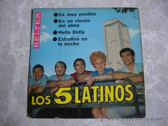 Discos de vinilo: Single Los 5 latinos, Belter 51.712 - Foto 1