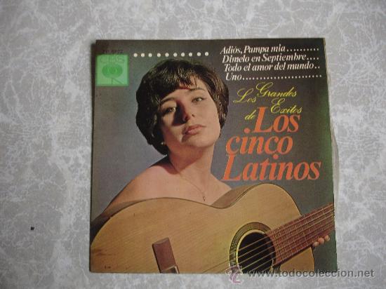 Discos de vinilo: Single Los cinco latinos, CBS EP 6122 - Foto 1
