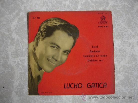Discos de vinilo: Single Lucho Gatica, Oseon DSOE 16.316 a&ntilde;o 1958 - Foto 1