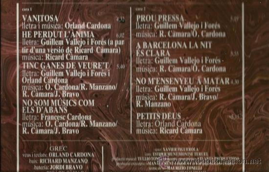 Discos de vinilo: LP GREC : SOC  (ROCK CATALA ) - Foto 2