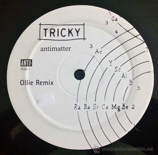 Discos de vinilo: TRICKY, ANTIMATTER - MAXI SINGLE 3 TEMAS - Foto 2