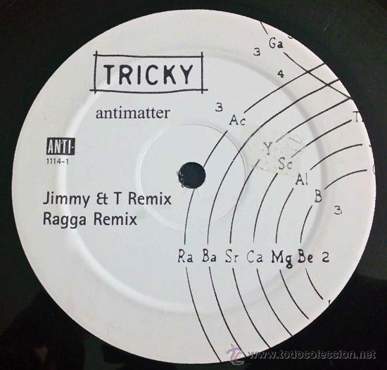 Discos de vinilo: TRICKY, ANTIMATTER - MAXI SINGLE 3 TEMAS - Foto 1