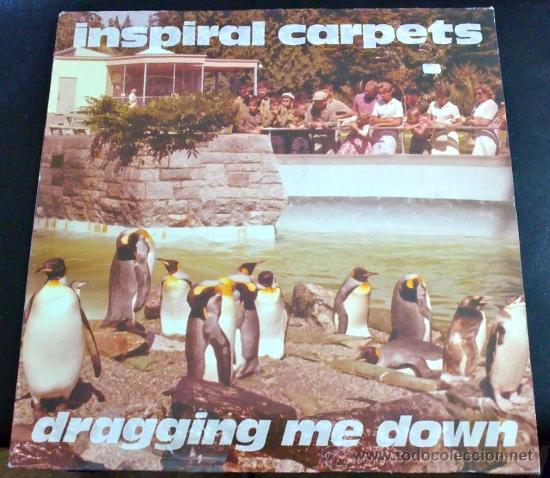 Discos de vinilo: INSPIRAL CARPETS, DRAGGING ME DOWN - MAXI SINGLE 4 TEMAS - Foto 1