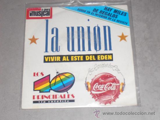 Discos de vinilo: LA UNION - VIVIR AL ESTE DEL EDEN - SINGLE - Foto 1