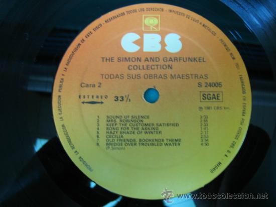 Discos de vinilo: LP THE SIMON AND GARFUNKEL COLLECTION 1981 - Foto 5