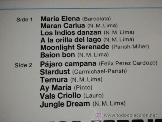 Discos de vinilo: LOS INDIOS TABAJARAS ( MARIA ELENA ) GERMANY LP33 RCA - Foto 3