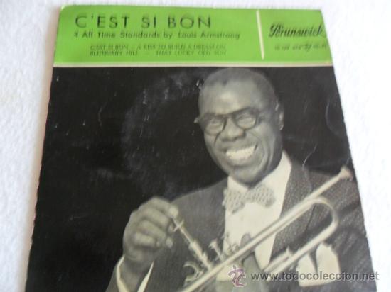 Discos de vinilo: LOUIS ARMSTRONG -CEST SI BON + 3 EP 1959 - Foto 1