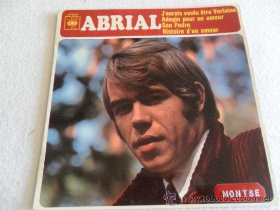 Discos de vinilo: ABRIAL - J'AURAIS VOULU ETRE VERLAINE + 3 EP