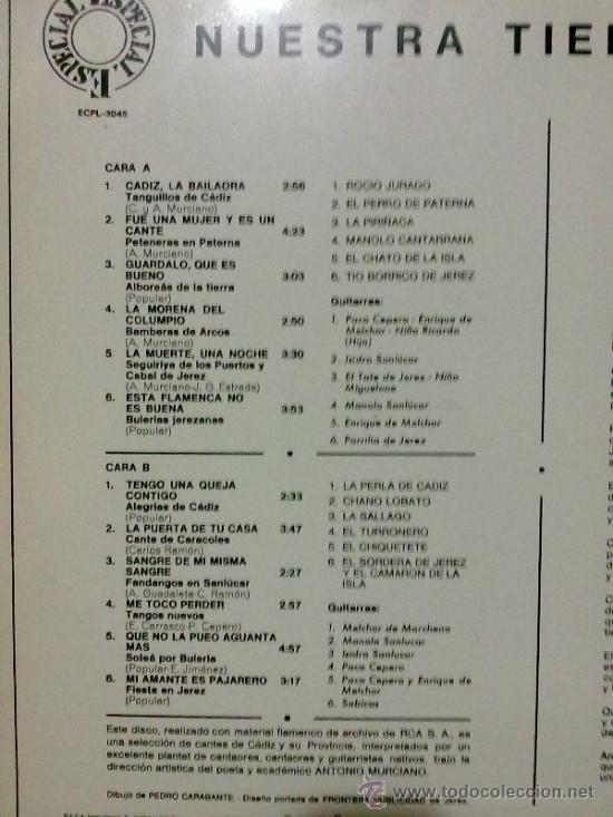 Discos de vinilo: NUESTRA TIERRA - Foto 3