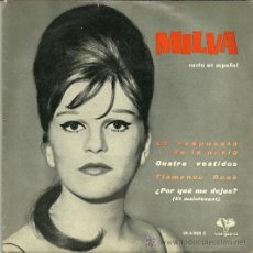 Discos de vinilo: MILVA EN ESPAÑOL EP SELLO VERGARA AÑO 1965 EDITADO EN ESPAÑA