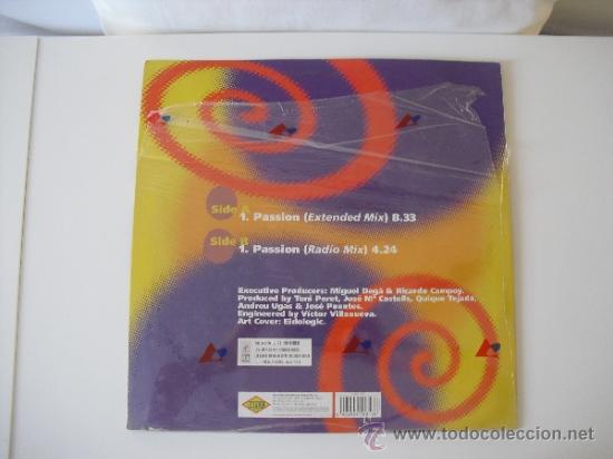Discos de vinilo: Passion . Maxi con 2 mixes. de 1996. - Foto 2