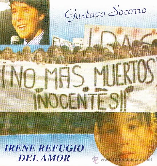 Disques de vinyle: GUSTAVO SOCORRO-IRENE REFUGIO DEL AMOR SINGLE 1983 SPAIN