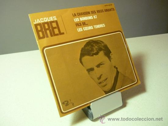 Discos de vinilo: ACQUES BREL EP LE CHANSON DE VIEUS AMANTS vinilo lp - Foto 1