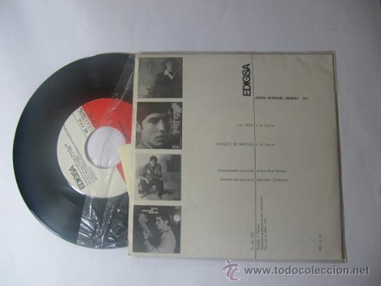 Discos de vinilo: Single de Joan Manuel Serrat, 1967, - Foto 2