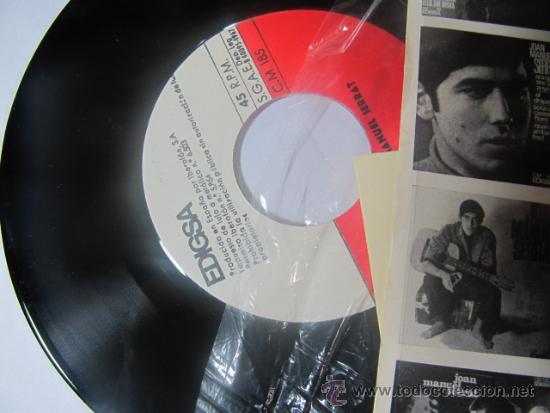 Discos de vinilo: Single de Joan Manuel Serrat, 1967, - Foto 3