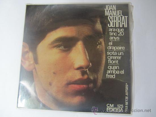Discos de vinilo: Single de Joan Manuel Serrat, a&ntilde;o 1966, - Foto 1