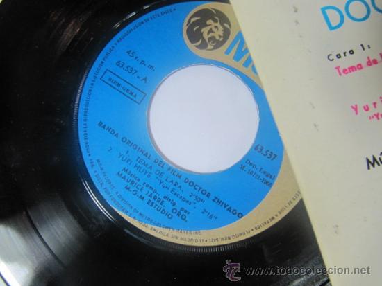 Discos de vinilo: Single del tema lara, de Doctor Zhivago, - Foto 3