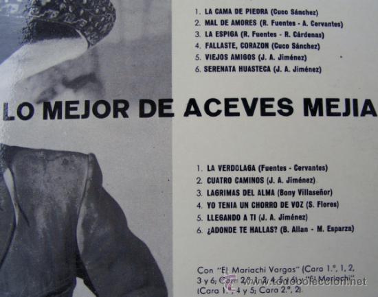 Discos de vinilo: LOMEJOR DE AVECES MEJIA - Foto 2