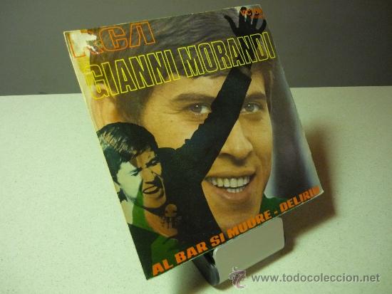 Discos de vinilo: GIANNI MORANDI AL BAR SI MUORE VINILO SINGLE - Foto 1