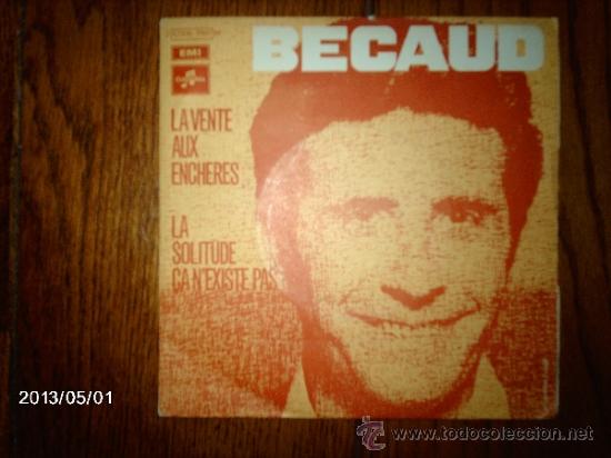 Discos de vinilo: gilbert becaud  -  la vente aux encheres  +  la solitude ca n&acute;existe  pas - Foto 1