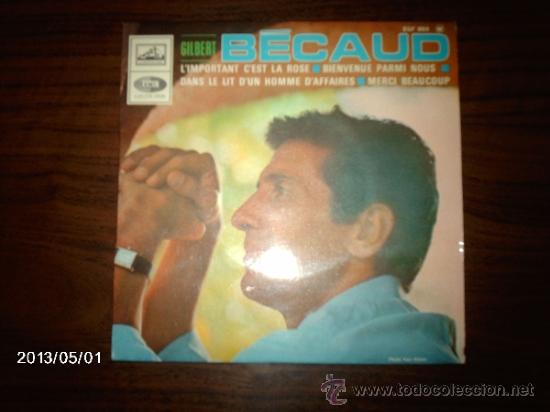 Discos de vinilo: gilbert becaud  -  l&acute; important c&acute; est la rose + 3 - Foto 1