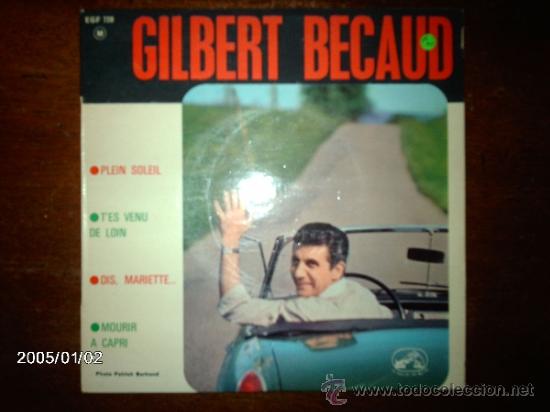 Discos de vinilo: gilbert becaud  -  Plein soleil  + 3 - Foto 1