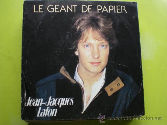 Vinyl-Schallplatten: JEAN JACQUES LAFON /LE GEANT DE PAPIER / SINGLE ARIOLA 1985 pepeto