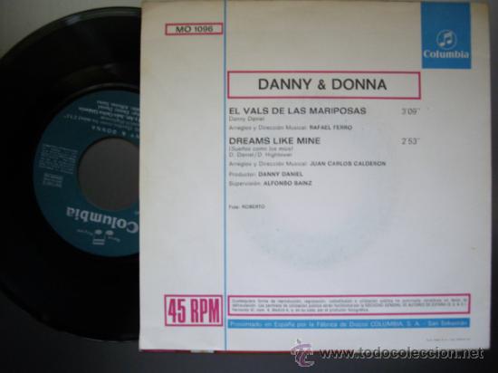Discos de vinilo: Danny Daniel - El Vals de las mariposas Ep 1971 - Foto 2