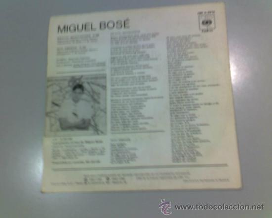 Discos de vinilo: MIGUEL BOS&Eacute; - BRAVO MUCHACHOS - 1982 - CBS - Foto 2