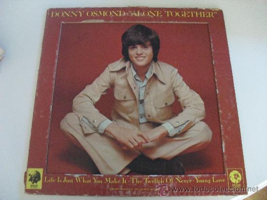 Discos de vinilo: DONNY OSMOND - ALONE TOGETHER 1973 - Foto 1