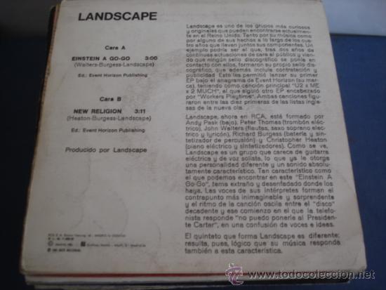 Discos de vinilo: LANDSCAPE   EINSTEIN A GO-GO - Foto 2