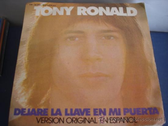 Discos de vinilo: TONY RONALD   DEJARE LA LLAVE EN MI PUERTA - Foto 2