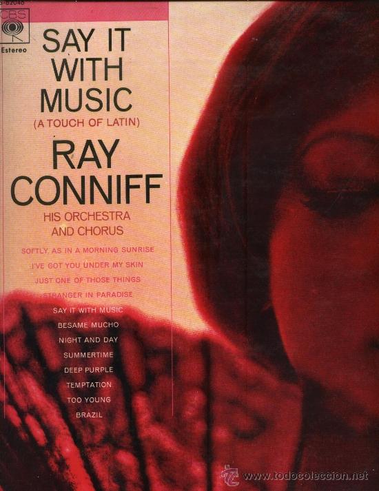 Discos de vinilo: Ray Conniff y Su Orquesta y Coros - D&iacute;galo Con M&uacute;sica - Foto 1