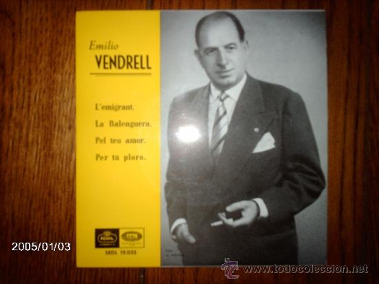 Discos de vinilo: Emilio vendrell  -  l&acute;emigrant  + 3 - Foto 1