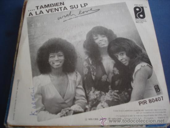 Discos de vinilo: THE THREE DEGREES   CUIDA BIEN DE TI MISMA - Foto 2